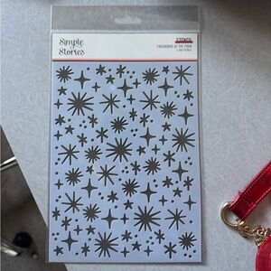 Simple Stories Fireworks at the Park stencil